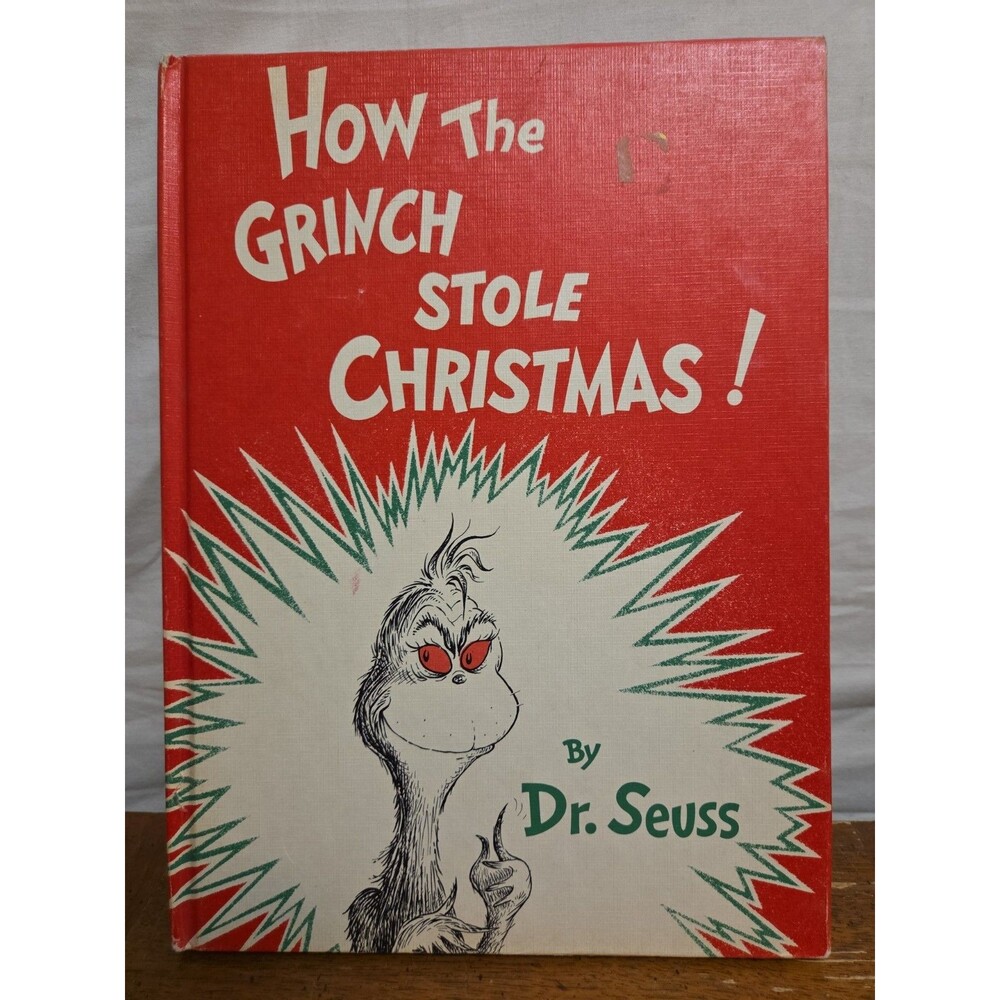 Vintage How the Grinch Stole Christmas by Dr. Seuss 1957 Hardcover EUC